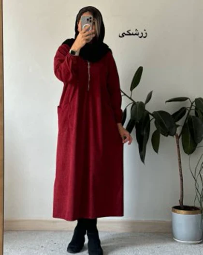 پیراهن مانتویی پاییزه تلما