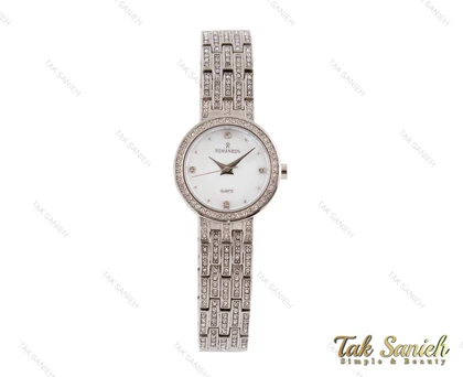 ساعت رومانسون زنانه نگین‌دار سیلور Romanson-3730-L