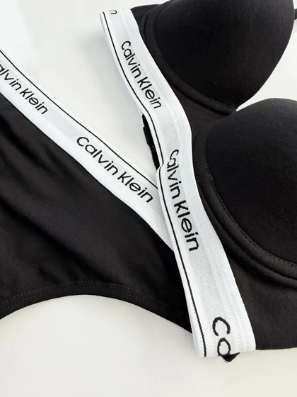 ست شورت بکلس و سوتین فنر دار نخ پنبه کلوین کلاین Calvin Klein