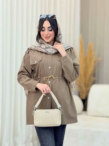 مانتو چهارجیب سرشانه پاگن