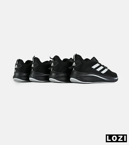 کفش کتانی مردانه و زنانه مشکی سفید ADIDAS BONCE مدل 7467