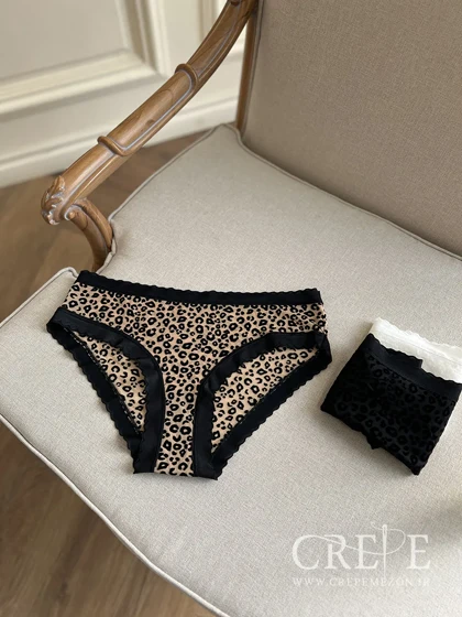 شورت توری طرح پلنگی