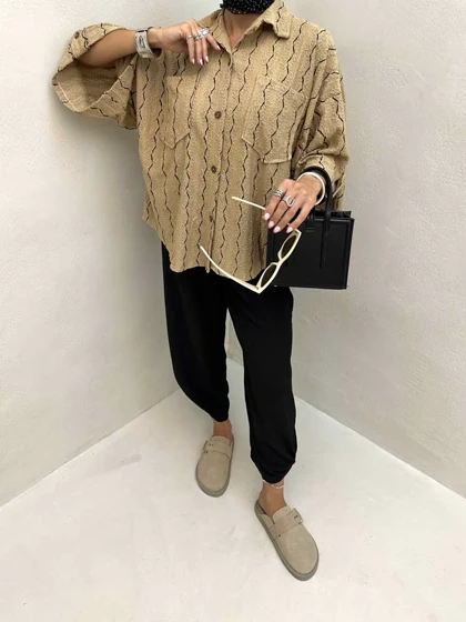 شومیز گیپور 2 جیب