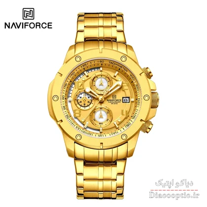 ساعت مچی مردانه سه موتور برند نیوی فورس مدل NAVIFORCE 8056