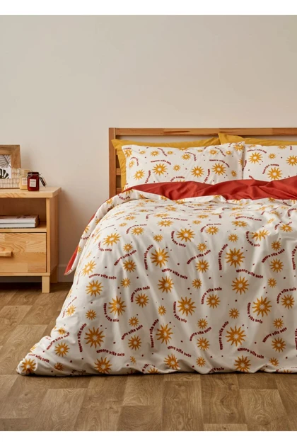 سرویس روتختی دو نفره Bella Maison مدل Sunset پنبه‌ای - چندرنگ
