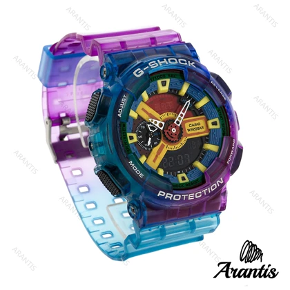 ساعت جی شاک GA110GB مردانه بنفش و آبی m-10007