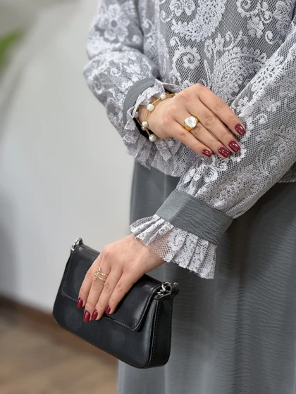 پیراهن مانتویی بلند ماریا