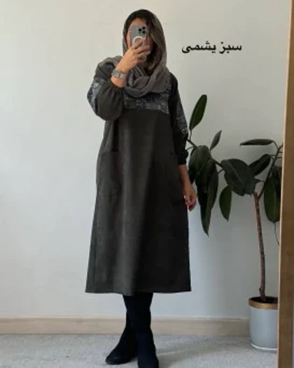 پیراهن مانتویی پاییزه بهنیا