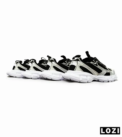 کفش کتانی مردانه و زنانه مشکی کرم Balenciaga 3XL