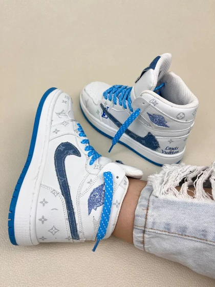 کتانی ونس ساق‌دار زنانه تراویس طر لوی ویتون NIKE کد 1638