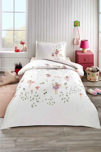 سرویس روتختی یک نفره Özdilek مدل Pembee Fairy Blossom
