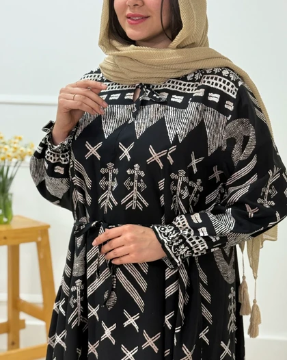 پیراهن ساحلی نخی آنیا ( طوبا نخی ) کد محصول 1596
