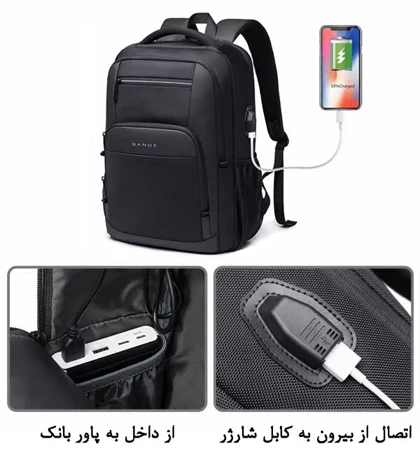 کیف و کوله پشتی لپ تاپ 15.6 اینچ اورجینال بنج BANGE 1921