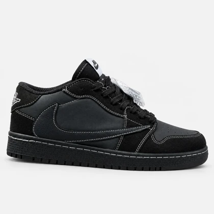 کتانی نایک جردن وان ترویس اسکات ساق کوتاه / مشکی تمام / کد 1179