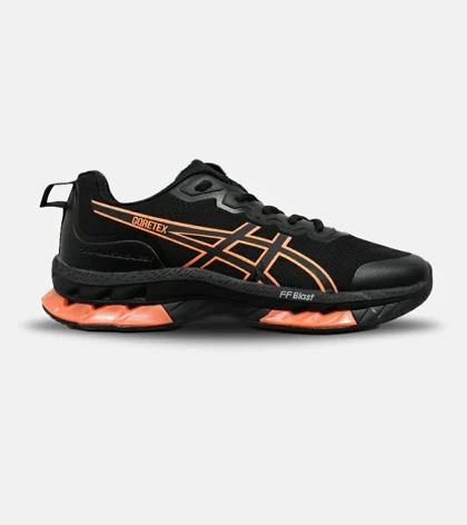 کفش کتانی مردانه مشکی نارنجی ASICS GORETEX