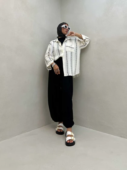 شومیز گیپور طرحدار