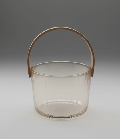 جا یخی پیرکس شیاردار دسته بامبو