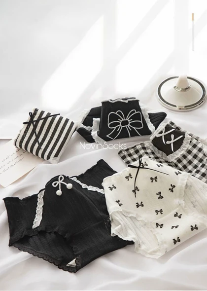 شورت سیاه سفید پاپیونی (سایز 38 الی 42)