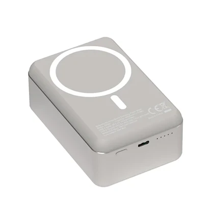 پاوربانک مگسیف 30000میلی آمپر پاورولوژی مدل POWEROLOGY MAGSAFE ALUMINUM POWER BANK PPBCHA81-TI PP081