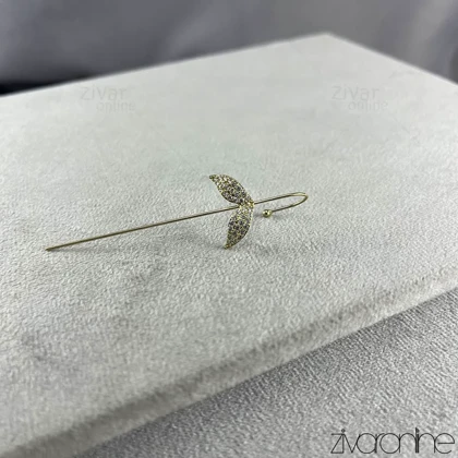 گوشواره زنانه کراس مدل گلبرگ 20414