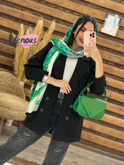 مانتو لینن جیب حلقه