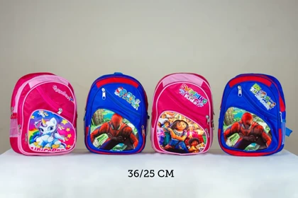 کوله پشتی پیش دبستانی چندزیپ کارتونی