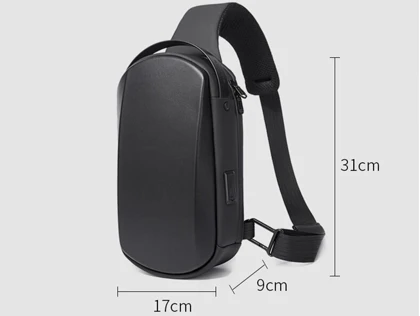 کیف کراس بادی مردانه و زنانه بنج اصل BANGE BG-7256 ضد آب USB دار