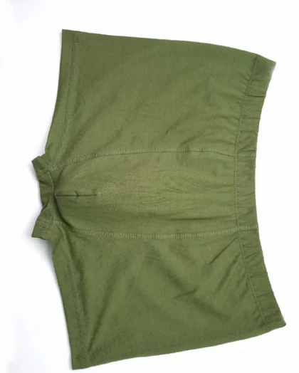 شورت نخ پنبه نیم پا بدون طرح اوت لت