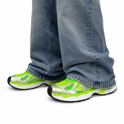 کفش کتانی مردانه مدل بالنسیاگا عنکبوتی سبز Balenciaga