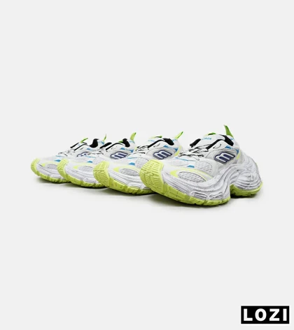کفش کتانی سفید آبی سبز BALENCIAGA 10XL