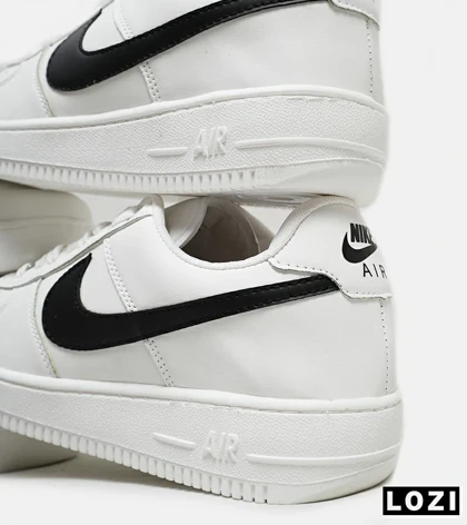 کفش کتانی بزرگ پا سفید مشکی NIKE AIR FORCE مدل 5686