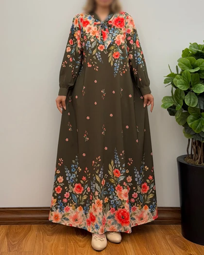 پیراهن ساحلی گیسو مدل آبرنگی