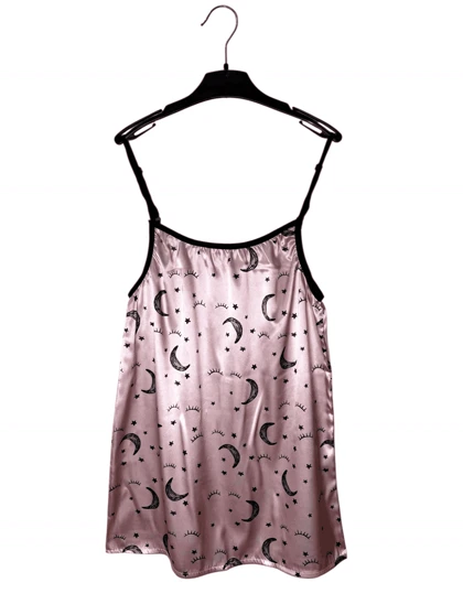 پیراهن ساتن طرح ماه و ستاره 247