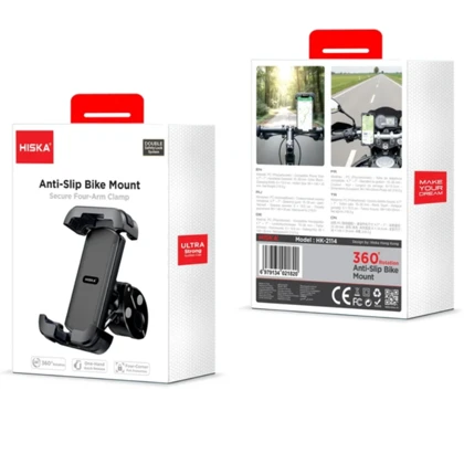 پایه نگهدارنده گوشی هیسکا مدل HK-2114 مخصوص دوچرخه و موتور