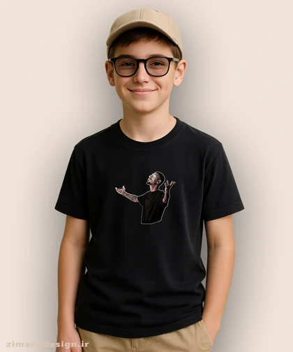 تیشرت بچگانه طرح رضا پیشرو کد 1040