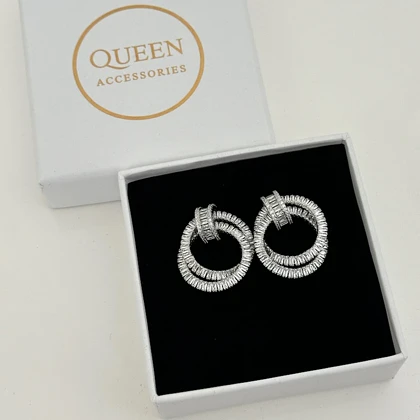 گوشواره زنانه تنیسی گرد کد 860