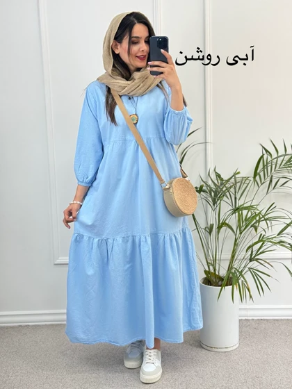 پیراهن مانتویی دریا لینن