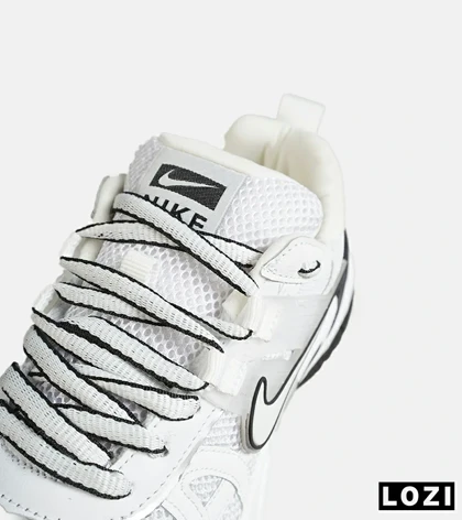 کفش کتانی مردانه و زنانه سفید مشکی Nike cushlon مدل 7444