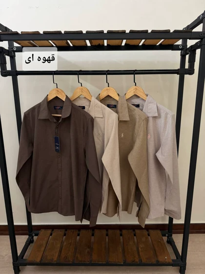 پیراهن ساده آستین بلند پنبه کد 2475