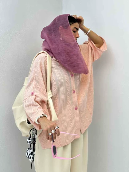 شومیز آستین دکمه
