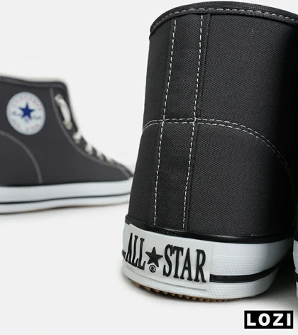 کفش کتانی ساق‌دار مردانه و زنانه طوسی All STAR مدل 7087