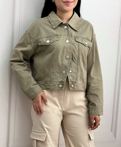 کت جین دو رنگ کد 3480