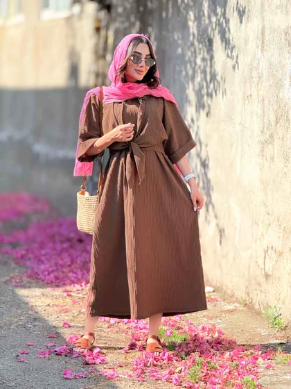 ست شومیز و پیراهن آستین پاکتی