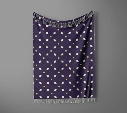 شال مبل ریش دار sofa shawl 107