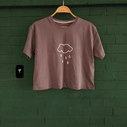 تیشرت کراپ نخ پنبه