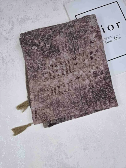 روسری نخی کلیشه طرح شالیزار کد 305