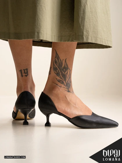 کفش پاشنه بغل باز لومانا - کد 2697