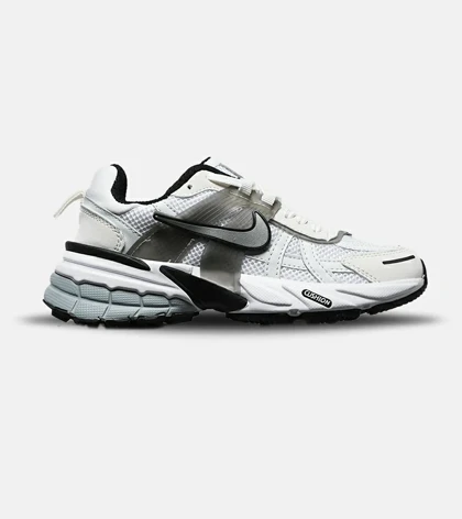 کفش کتانی مردانه و زنانه سفید طوسی Nike Cushlon V2K مدل 8300