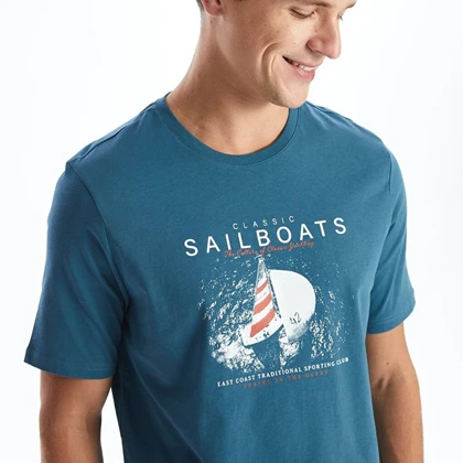 تیشرت آستین کوتاه مردانه ال سی وایکیکی مدل Sailing power