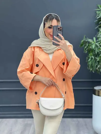 مانتو ژیله دکمه دار